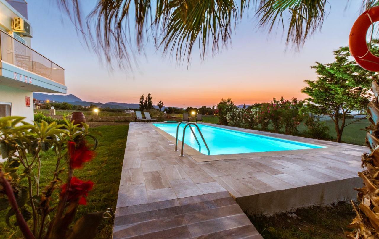 Martimi Apartments - 200M From Drapanias Beach - Pool - Hot Tub - Sauna - Bbq Kissamos Bagian luar foto